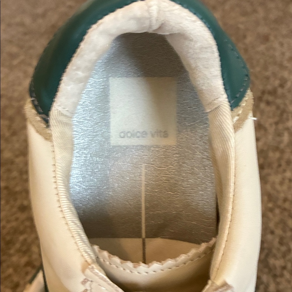 Dolce Vita Beige & Green Women’s Retro Sneakers SZ 7.5M see last picture - Picture 6 of 9